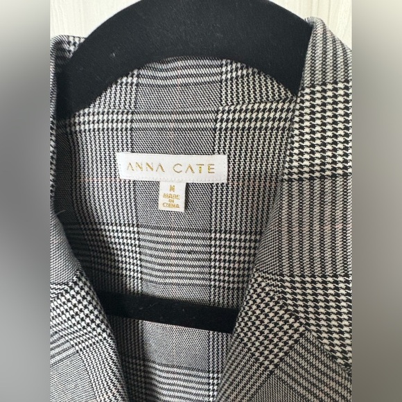 Anna Cate Collection Sara Vest Dress Plaid Double Breasted Pleated Hem | Size M - Picture 5 of 13